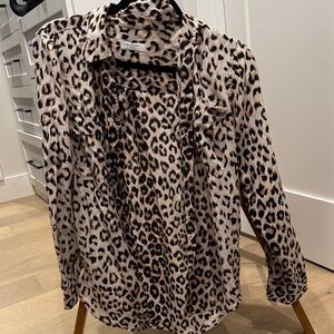 Equipment Leopard Print Blouse